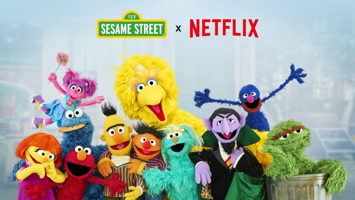 Flyer image of Sesame Street streaming on Netflix