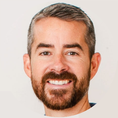 Photo of the speaker, Greg Collison, in the webinar