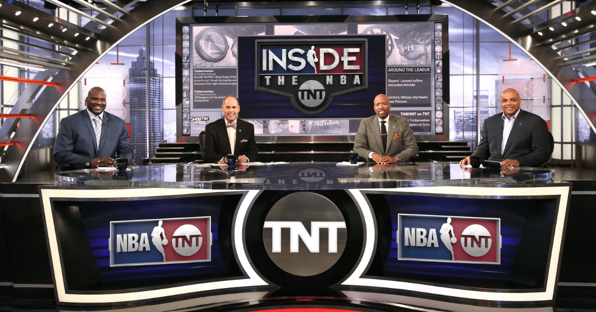 The Inside the NBA desk for TNT